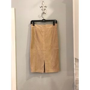 Ann Taylor Leather Skirt